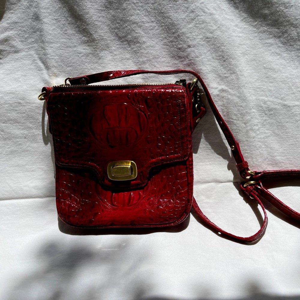 Brahmin Cross Body Red